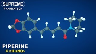 Piperine  C17H19NO3  3D molecule [upl. by Dib]