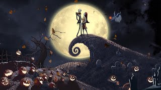 Youre in Halloween Town with Jack amp Sally vintage oldies music  reverb spooky sounds fall ASMR [upl. by Kathy]