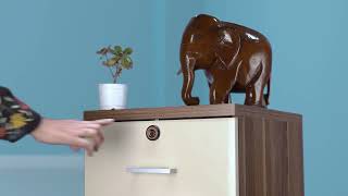 Yale cabinet digital lock  Fingerprint access for wardrobes cabinets drawers [upl. by Phemia]