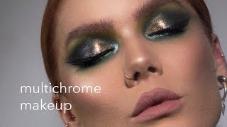 Multichrome makeup using Danessa Myricks new Lightwork Volume III  Linda Hallberg [upl. by Durware663]