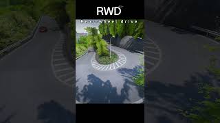 FWD VS AWD VS RWD wheel drive car shorts gta5 automobile driving fivem jdm [upl. by Aislehc]