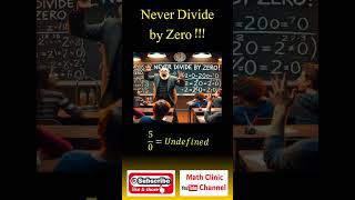 Never Divide by Zero  Division by Zero mathclinic shots viralvideo maths mathfunction [upl. by Leirol]