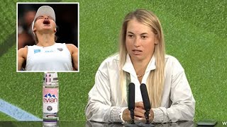 Wimbledon star demands to leave press conference immediately and gives snappy responses [upl. by Serena596]