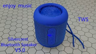 Silvercrest Bluetooth Speaker SLM 10 C1 TESTING [upl. by Teresita]