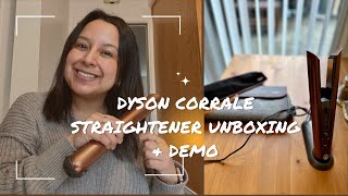 DYSON CORRALE HAIR STRAIGHTENER  UNBOXING AND DEMO IN 2023 dyson dysoncorrale dysonhair [upl. by Livy]