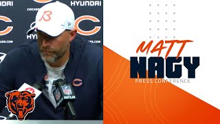 Matt Nagy Starting QB will be a gametime decision  Chicago Bears [upl. by Akimihs474]