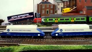 Whiteacres Model Railway  Stafford MRC Show 2013 [upl. by Ahsinwad]