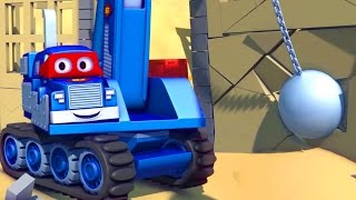 Carl the Super Truck and the Demolition Crane in Car City  Cars amp Trucks Cartoons for kids [upl. by Adiene]