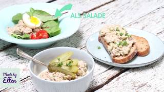 Tonijnsalade  2x recepten voor op salade en brood [upl. by Asiak318]