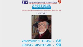 „Constantin Tomșa – 85 amp Revista Apostolul – 90“ [upl. by Nylynnej]