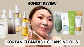 Trying VIRAL TIKTOK Korean Cleansing Oils amp Cleansers My Honest Review Not Sponsored [upl. by Philo719]