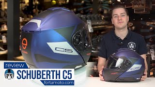 SCHUBERTH C5 motorcycle helmet Review  FortaMotocom [upl. by Ianteen]