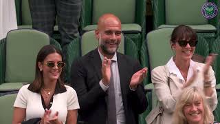 Zverev tries to tempt Pep Guardiola to Bayern Munich  Wimbledon 2024 [upl. by Alvina279]