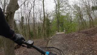 MTB Steyning Trails The Drop to Lightspeed 😱 Big Black drop First Attempt [upl. by Cresa798]