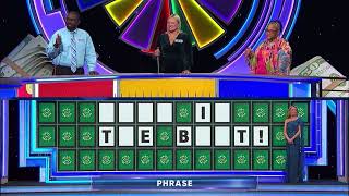 Right In The Butt Wheel of Fortune puzzle blooper 05232024 show 7999 [upl. by Ynnahc979]