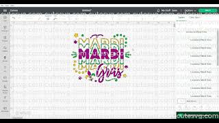 Louisiana Mardi Gras SVG PNG DXF EPS Cutting files [upl. by Surtimed]