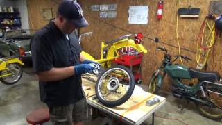 Motobecane Moped Restoration Ep 16 Modified Reassembly Cabling Gearing Packing Bearings [upl. by Ivette]