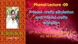 Friedel Crafts alkylation and Friedel Crafts acylation of phenol phenol lecture9 [upl. by Nohsyar]