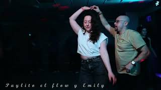 Paulito el flow y Emily  Raulin Rodriguez  Esta noche  Social bachata [upl. by Ehman]