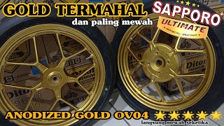 Efek anodizednya✨  Repaint velg Vario Anodized Gold OV04  Sapporo Ultimate [upl. by Vowel]