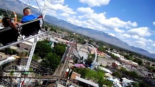 Wind Rider onride HD POV Cliffs Amusement Park [upl. by Karlyn]