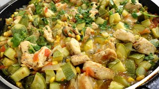 DESCUBRE el sabor de las CALABACITAS GUISADAS con pollo ¡que te encantará [upl. by Romito406]