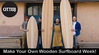 David Laurie and Davids Wooden Surfboard Workshop Experience [upl. by Aicaca665]