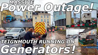 What happens when Teignmouth Town Centre has No Power  250924 [upl. by Tychonn495]