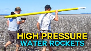 High Pressure Water Rockets [upl. by Wolsky953]