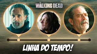 LINHA DO TEMPO DE THE WALKING DEAD ATUALIZADA  TODOS SPINOFFS [upl. by Tombaugh]