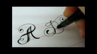 Fancy Letters  How To Design Your Own Swirled Letters [upl. by Critchfield]