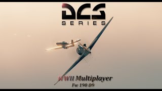 DCS WWII Fw 190 D9  Multiplayer sortie  JG7 [upl. by Aniram]