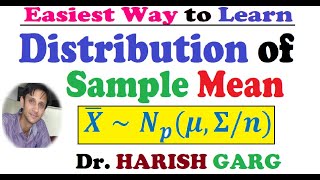 Distribution of Sample Mean  Numerical Example  Multivariate Normal Distribution [upl. by Emmuela]