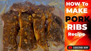 HOW TO MAKE PORK RIBS MEAT RECIPE  In new style pork ribs [upl. by Lynnett]