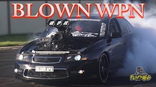 BLOWN WPN  SUPERCHARGED VZ SENATOR BURNOUT TEST amp TUNE [upl. by Flem259]