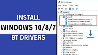 How To Install Bluetooth Drivers On Windows 111087 PC Or Laptop  Full Guide [upl. by Arlena]