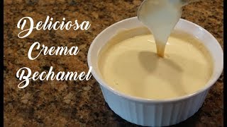 Crema Bechamel Super facil [upl. by Nere]