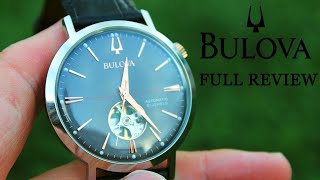 Bulova quotOpen Heartquot Automatic Dress Watch with Gray Dial  Aerojet 98A187  Full Review [upl. by Yrekcaz511]