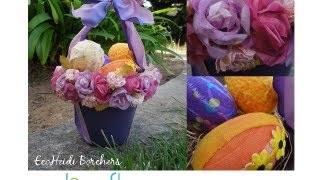 How to Make a Clay Pot Easter Basket by EcoHeidi Borchers [upl. by Harlow]