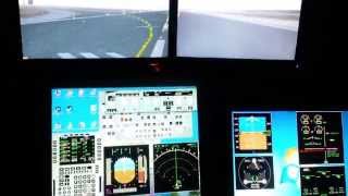 A320 SIM Landing test JEEHELL FMGS software [upl. by Atikahs]