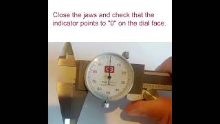 How to read a dial caliper machine dialcaliper machinetools machinisttools howtoreaddialcaliper [upl. by Nwahsd277]