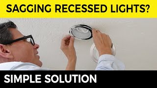 Fix a Sagging Recessed Light  Downlights  Pot lights 💡 [upl. by Cecil829]