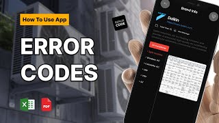 AC Error Codes App  How To Use  Repair Code  All Brands [upl. by Kerby]