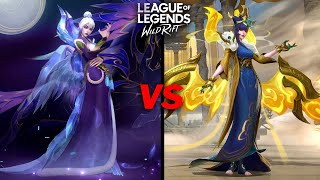 Morgana Lunar Empress VS Nova Skin Comparison Wildrift [upl. by Geordie]