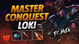 LOKI ESTE POKE DESTRUYE ft Hota  Warchi  Smite Master Conquest [upl. by Gord]