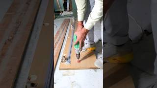 Door staphner fitting process  band shutter Ko Sidha kaise karen woodworking shortvideo [upl. by Radie157]