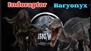 Indoraptor vs Baryonyx  Baryonyx vs Indoraptor [upl. by Stefanie]