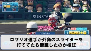 ロサリオ選手が外スラを打てていたら、日本で活躍できたのか【パワプロ2018】 [upl. by Gotthard]