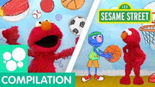 Sesame Street Learn to Play Sports with Elmo  Elmos World Compilation [upl. by Ilanos]