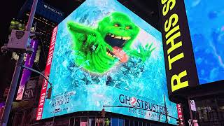 Times Square Slimer for Ghostbusters Frozen Empire [upl. by Ainerol]